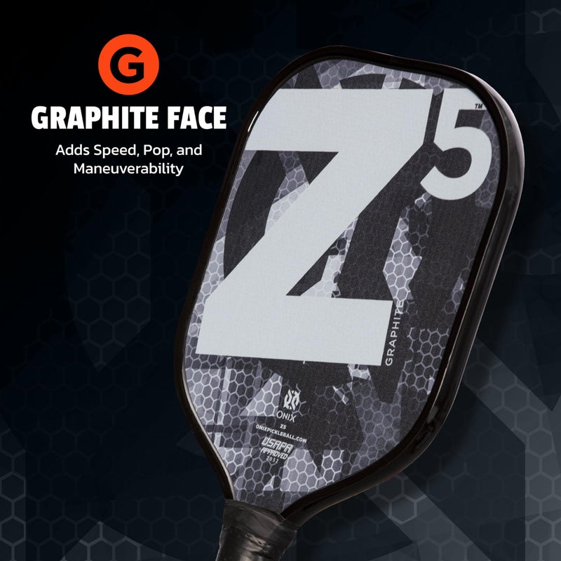 ONIX Graphite MOD Z5 Graphite Carbon Fiber Pickleball Paddles with Cushion Comfort Pickleball Paddle Grip - USA Pickleball Approved - Image 4